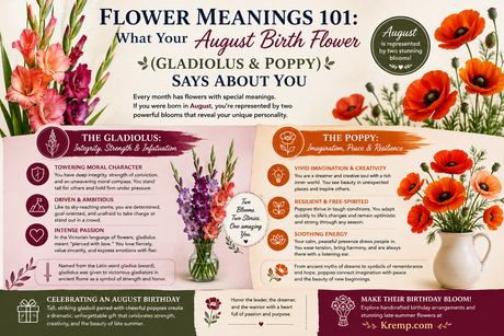Flower Meanings 101: What Your August Birth Flower (Gladiolus & Poppy) Says About You