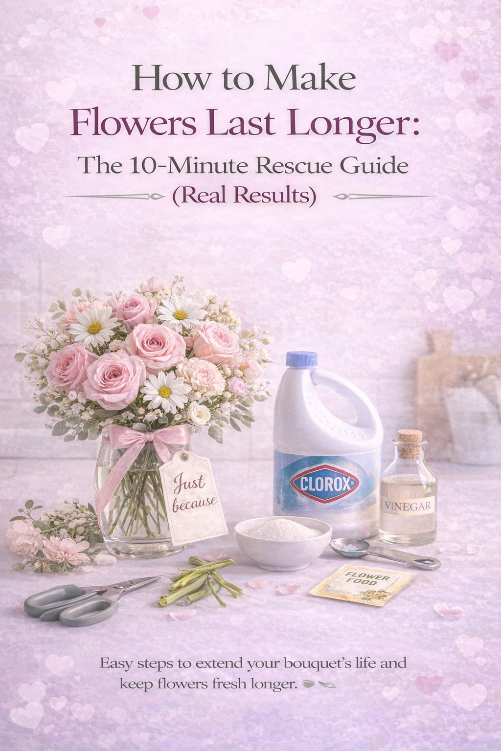How to Make Flowers Last Longer: The 10-Minute Rescue Guide (Real Results)