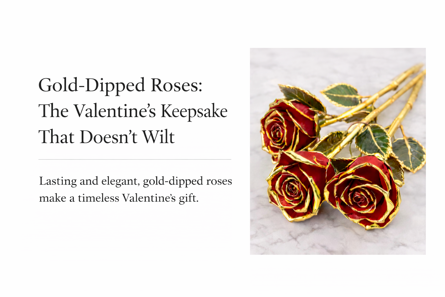 Gold-Dipped Roses: The Valentine’s Keepsake That Doesn’t Wilt