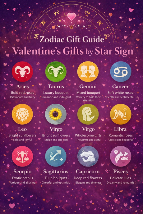 Zodiac Gift Guide: Valentine’s Gifts by Star Sign