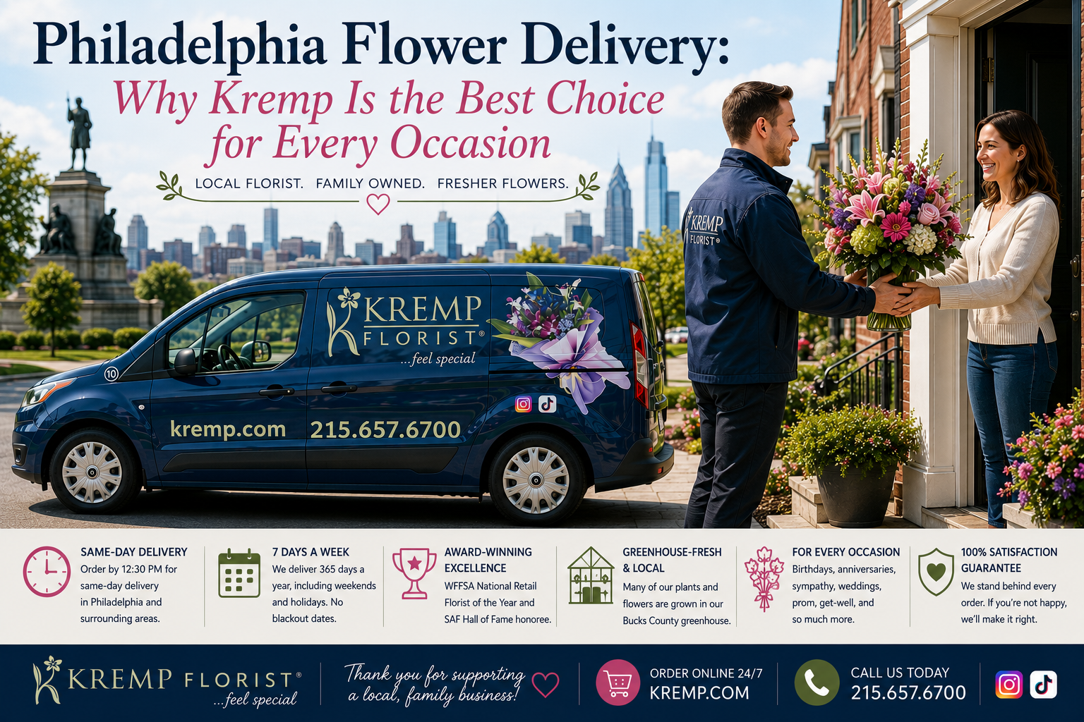 Philadelphia Flower Delivery: Why Kremp Is the Best Choice for Every Occasion