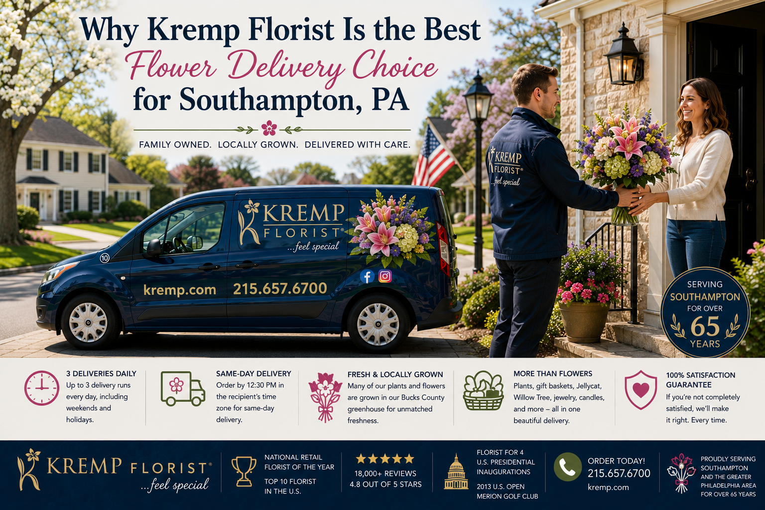 Why Kremp Florist Is the Best Flower Delivery Choice for Southampton, PA