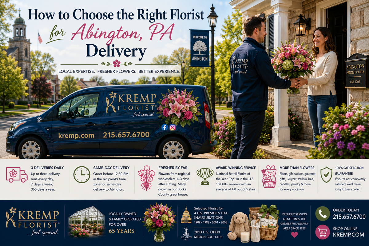 How to Choose the Right Florist for Abington, PA Delivery