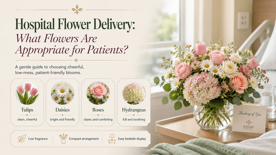 Hospital Flower Delivery: What Flowers Are Appropriate for Patients?