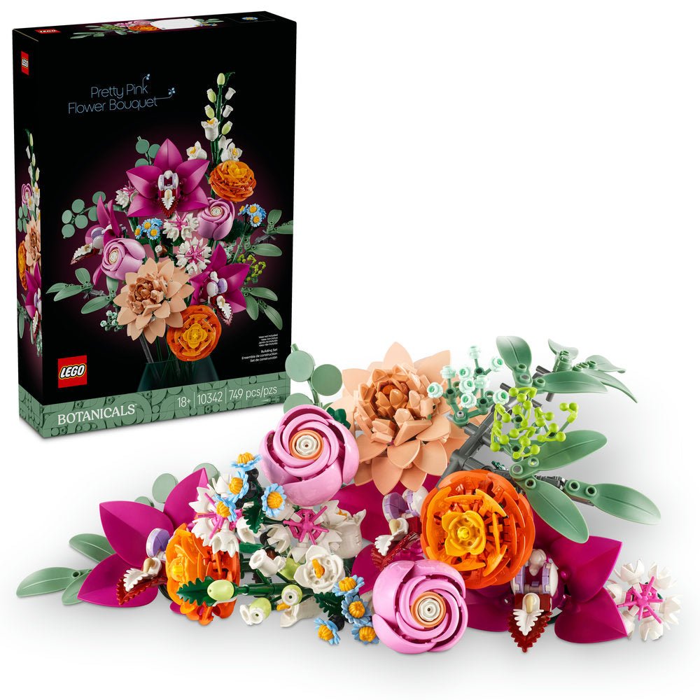 Lego Botanicals Pretty Pink Flower Bouquet with box