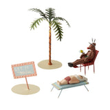 Christmas Getaway Scene with Santa