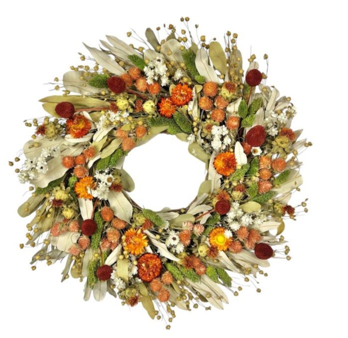 Fall Flair Dried Flower Wreath