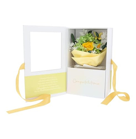 Congrats preserved floral bouquet in gift box