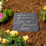 Loved and Missed Memorial Garden Stone