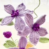 Clematis Flowers made out of crochet