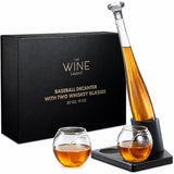 Whiskey Decanter with baseball bat and balls