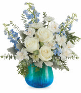 Frosted Blue Bouquet - Deluxe