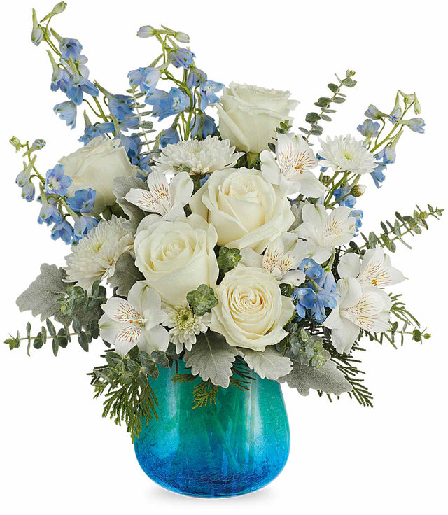 Frosted Blue Bouquet - Premium