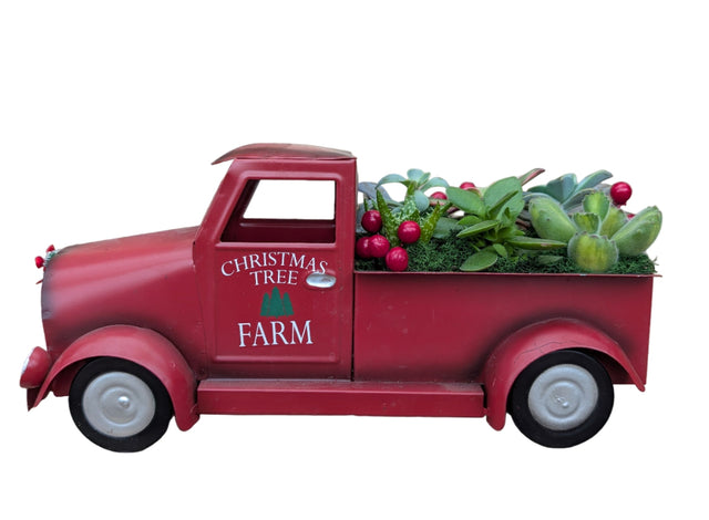 Happy Haulidays Succulent Truck Planter