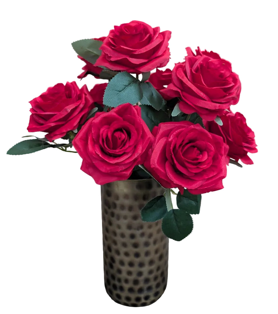 Silk Red Rose Bouquet