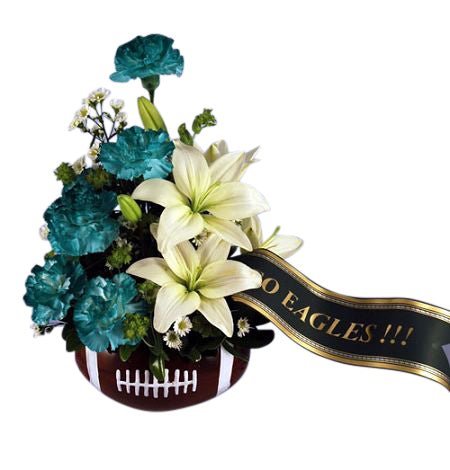 Philadelphia Eagles flower bouquet