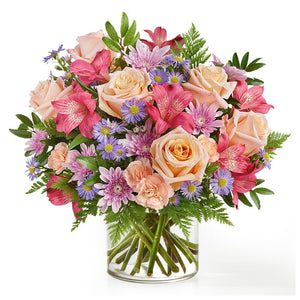 tel peaceful white lilies basket Peaceful White Lilies Basket – Kremp Florist