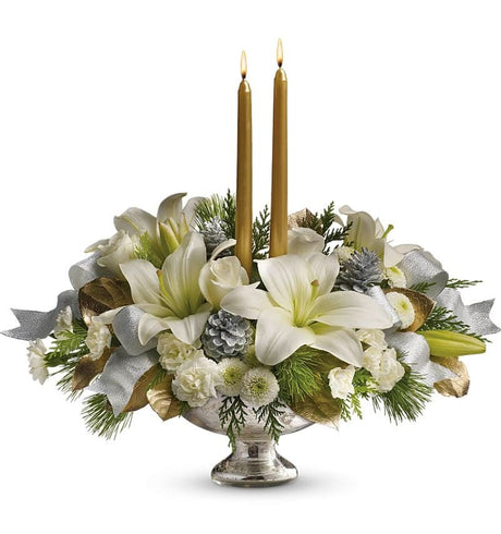 Silver and Gold Centerpiece