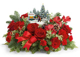 Teleflora Thomas Kinkade Charming Sleigh Bouquet - Deluxe