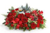 Teleflora Thomas Kinkade Charming Sleigh Bouquet - Premium