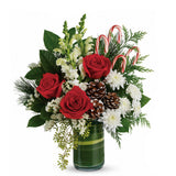 Red, Green and Candy Cane Bouquet - Standard