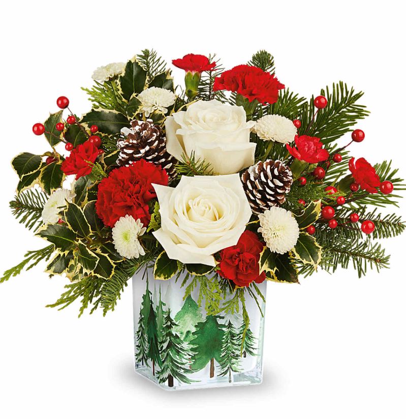 Teleflora Evergreen Glow Bouquet - Standard