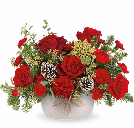 Teleflora Holly Season Centerpiece - Deluxe