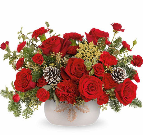 Teleflora Holly Season Centerpiece - Premium
