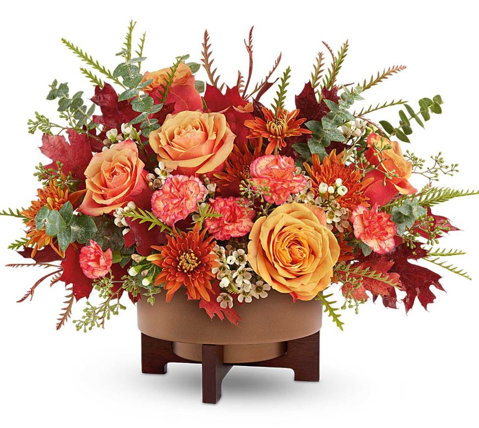 Teleflora Modern Copper Centerpiece - Deluxe