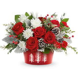 Teleflora Snowy Pines Bouquet - Deluxe