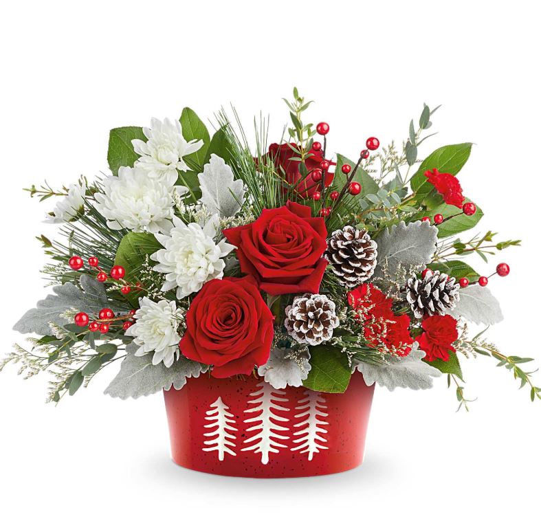 Teleflora Snowy Pines Bouquet - Standard