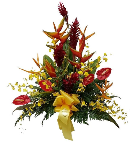 Tropical Guam Funeral Flower Basket