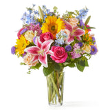 Mixed Bouquet with Stargazer Lilies - Premium