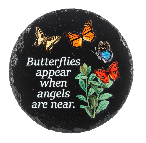 Angels and Butterflies Memorial Stone