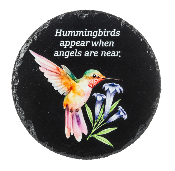 Hummingbirds and Angels Memorial Stepping Stone