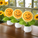 Crochet Happy Sunflowers