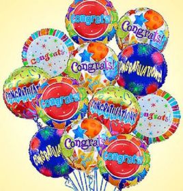 Congratulations Mylar Balloon Bouquet