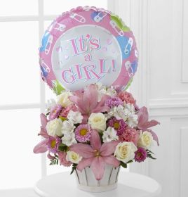 Girls are Great Bouquet with Balloon 