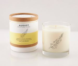 August Birthday Flower Candle