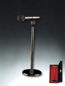 Black Microphone On Stand