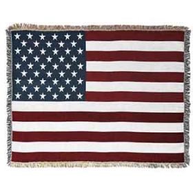 American Flag Throw Blanket