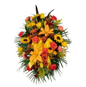 Fall Funeral Standing Spray