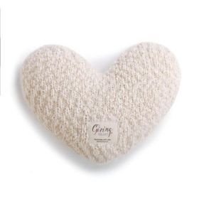 Giving Heart Pillow- Cream