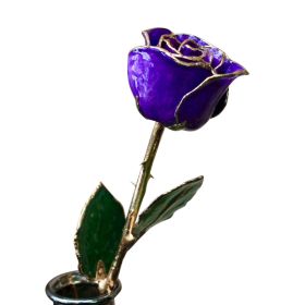 Gold Dipped Lilac Rose