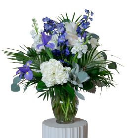 Blue and White Funeral Vase