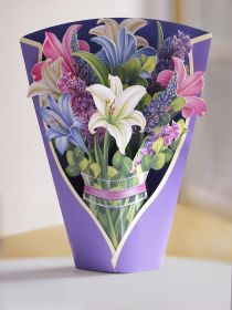 Lilies and Lupines 3D Pop-up Card