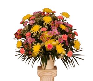Mixed Flower Funeral Basket