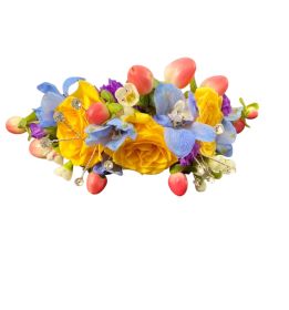 Mixed Spring Floral Hair Comb 