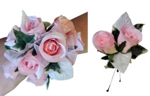 Pink Silk Flower Prom Package