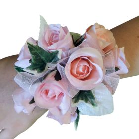 Pink Silk Flower Corsage